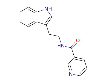 3-Pyridinecarboxamide,N-[2-(1H-indol-3-yl)ethyl]- cas  29876-14-0