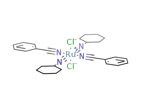trans,trans,trans-[ruthenium(II)Cl<sub>2</sub>(NCPh)2(cyclohexylisocyanide)2]*dichloromethane