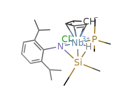(η(5)-C5H5)Nb(Me2SiNC6H3(i-Pr)2-2,6)(H)(Cl)(PMe3)