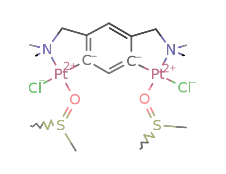 [C<sub>6</sub>H<sub>2</sub>(CH<sub>2</sub>NMe<sub>2</sub>)2-1,5-(PtCl(DMSO))2-2,4]