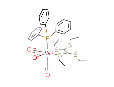 fac-[W(CO)3(PPh<sub>3</sub>)(C<sub>2</sub>(SEt)4)]