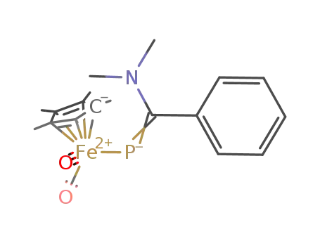 ((η(5)-C5Me5)(CO)2FeP=C(NMe2)Ph)