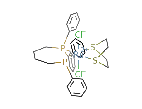 Molecular Structure of 890526-27-9 (trans-[RuCl<sub>2</sub>(1,4-bis(diphenylphosphino)butane)(1,4-dithiane)])