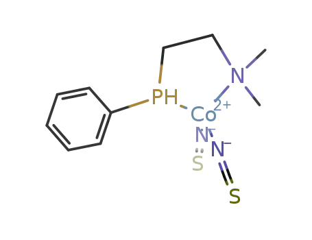 Co(NCS)2[C<sub>6</sub>H<sub>5</sub>HP(CH<sub>2</sub>)2N(CH<sub>3</sub>)2]