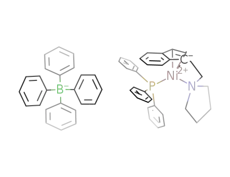 [(η3:η1-N-(1-indenylethyl)pyrolidine)nickel(PPh3)][BPh4]