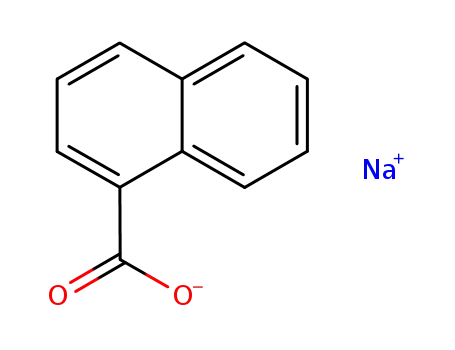 Molecular Structure of 17273-44-8 (1-Naphthalenecarboxylic acid sodium salt)