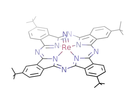 Molecular Structure of 158789-52-7 (nitrido(tetra-tert-butylphthalocyaninato)rhenium(V))