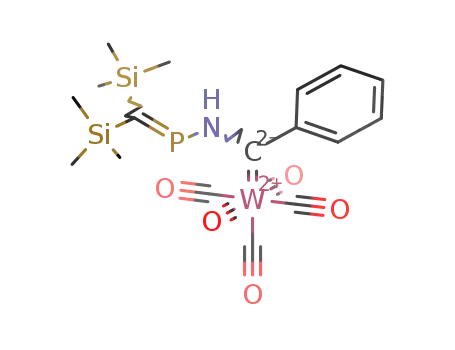 E,Z-[N-[bis(trimethylsilyl)methylenephosphanyl]amino(phenyl)carbene]pentacarbonyltungsten<sup>(0)</sup>