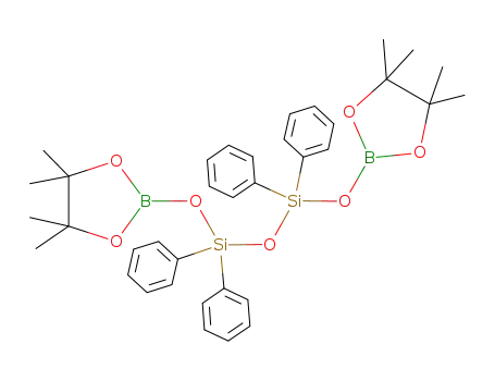 Molecular Structure of 255849-45-7 (O(Si(C<sub>6</sub>H<sub>5</sub>)2OB(OC(CH<sub>3</sub>)2)2)2)