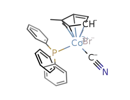 (C<sub>5</sub>H<sub>4</sub>CH<sub>3</sub>)Co[P(C<sub>6</sub>H<sub>5</sub>)3](CN)Br