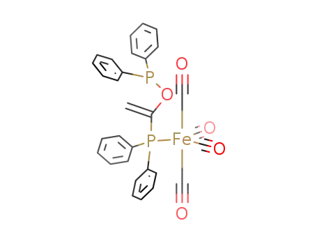 Fe(CO)4(P(C<sub>6</sub>H<sub>5</sub>)2C(OP(C<sub>6</sub>H<sub>5</sub>)2))CH<sub>2</sub>