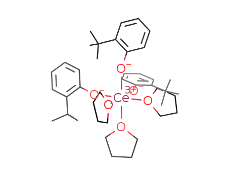 Molecular Structure of 950990-97-3 ([Ce(o-(tert-butyl)phenol(-H))3(tetrahydrofuran)3])