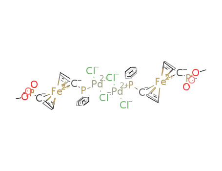 trans-[Pd(μ-Cl)Cl(diethyl [1'-(diphenylphosphanyl)ferrocenyl]phosphonate]-κP2)]2