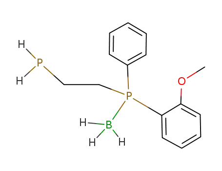 CH<sub>3</sub>OC<sub>6</sub>H<sub>4</sub>P(BH<sub>3</sub>)(C<sub>6</sub>H<sub>5</sub>)CH<sub>2</sub>CH<sub>2</sub>PH<sub>2</sub>