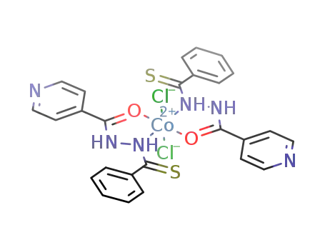 (N-isonicotinoyl-N'-thiobenzoylhydrazine)2 cobalt(II) dichloride