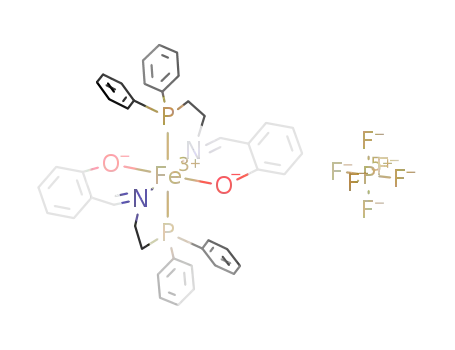 [Fe(2-(2-(diphenylphosphino)ethyliminomethyl)phenolato-N,O,P)2]PF<sub>6</sub>