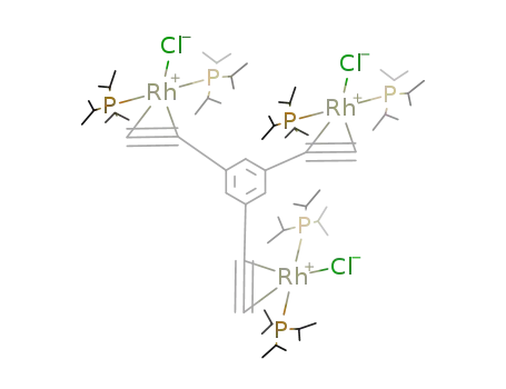 [(P(C<sub>3</sub>H<sub>7</sub>)3)2RhCl]3(1,3,5-tris(ethynyl)benzene)