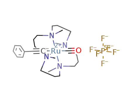 [Ru(1,5,9,13-tetramethyl-1,5,9,13-tetraazacyclohexadecane)(C*CC<sub>6</sub>H<sub>5</sub>)(CO)]PF<sub>6</sub>