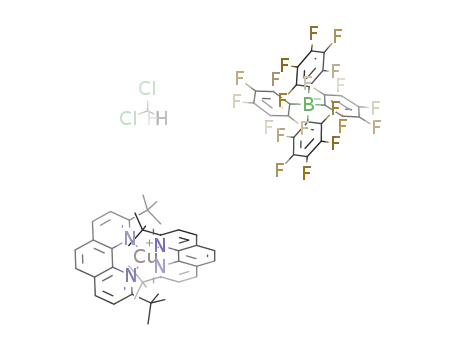 [Cu(2,9-di-tert-butyl-1,10-phenanthroline)2][B(C<sub>6</sub>F<sub>5</sub>)4]*(dichloromethane)