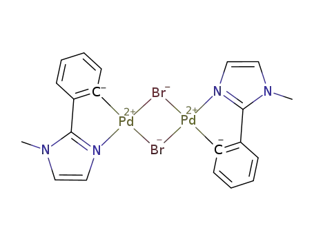 [Pd(o-C6H4C=NCH=CHNMe)(μ-Br)]2