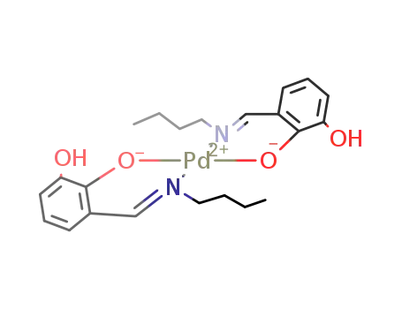 Pd(C<sub>6</sub>H<sub>3</sub>(O)(OH)CHNC<sub>4</sub>H<sub>9</sub>)2