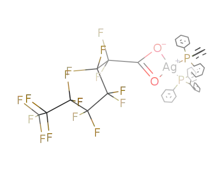 Molecular Structure of 408510-65-6 (O,O'-perfluorooctanoatobis(triphenylphosphine)silver(I))