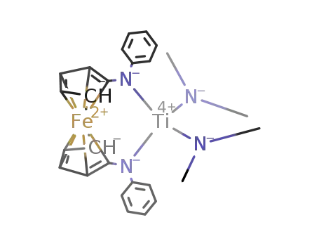 (Fe(C<sub>5</sub>H<sub>4</sub>NC<sub>6</sub>H<sub>5</sub>)2)Ti(N(CH<sub>3</sub>)2)2