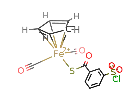 C<sub>5</sub>H<sub>5</sub>Fe(CO)2SCOC<sub>6</sub>H<sub>4</sub>SO<sub>2</sub>Cl