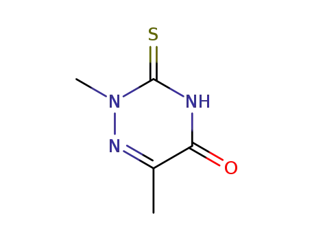 Molecular Structure of 533-82-4 (2,6-dimethyl-3-thioxo-3,4-dihydro-1,2,4-triazin-5(2H)-one)