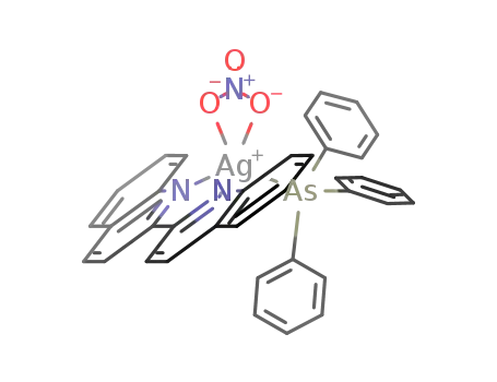 Molecular Structure of 936007-87-3 ([Ag(NO<sub>3</sub>)(AsPh<sub>3</sub>)(2,2'-biquinolyl)])