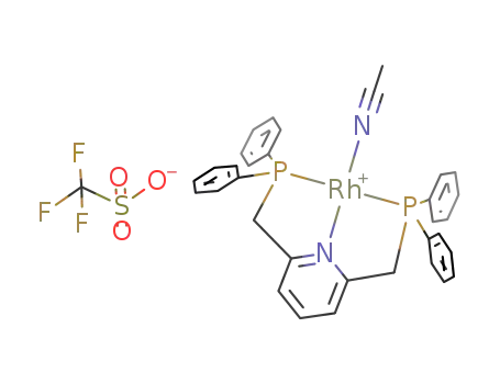 [Rh(2,6-bis(diphenylphosphanylmethyl)pyridine)(acetonitrile)] triflate