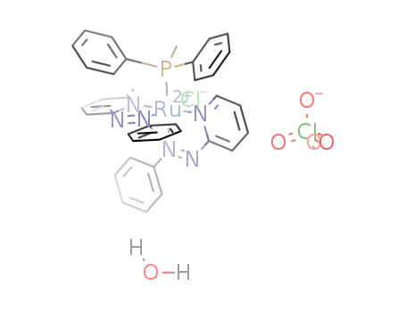 chloro(diphenylmethylphosphine)bis[2-(phenylazo)pyridine]ruthenium(II) perchlorate hydrate