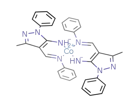 Co(N(C<sub>6</sub>H<sub>5</sub>)CHC<sub>3</sub>N<sub>2</sub>(CH<sub>3</sub>)(C<sub>6</sub>H<sub>5</sub>)NH)2