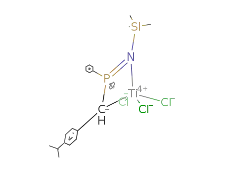 TiCl<sub>3</sub>NSi(CH<sub>3</sub>)3P(C<sub>6</sub>H<sub>5</sub>)2CHC<sub>6</sub>H<sub>4</sub>C(CH<sub>3</sub>)3