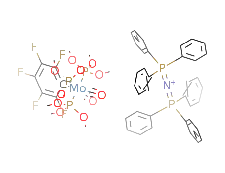 N(P(C<sub>6</sub>H<sub>5</sub>)3)2<sup>(1+)</sup>*Mo(C<sub>6</sub>F<sub>5</sub>)(CO)2(P(OCH<sub>3</sub>)3)3<sup>(1-)</sup>=[N(P(C<sub>6</sub>H<sub>5</sub>)3)2][Mo(C<sub>6</sub>F<sub>5</sub>)(CO)2(P(OCH<sub>3</sub>)3)3]