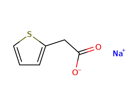 Molecular Structure of 61341-42-2 (sodium thiophen-2-acetate)
