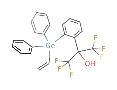 diphenyl(2-[2,2,2-trifluoro-1-hydroxy-1-(trifluoromethyl)ethyl]phenyl)vinylgermane