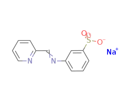 Benzenesulfonic acid, 3-[(2-pyridinylmethylene)amino]-, sodium salt