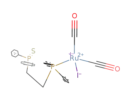 cis-[Ru(CO)2I2(η1-P-Ph2P(CH2)2P(S)Ph2)]