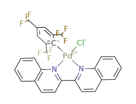 Molecular Structure of 681294-43-9 ([PdCl(2,4,6-tris(trifluoromethyl)phenyl)(biquinolyl)])