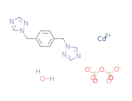 [Cd(1,4-bis(triazol-1-ylmethyl)benzene)(S<sub>2</sub>O<sub>7</sub>)(H<sub>2</sub>O)]n