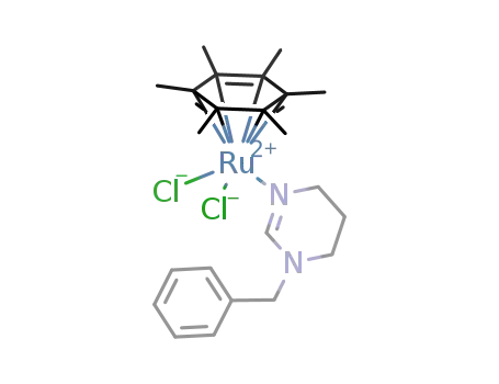 RuCl2(η(6)-hexamethylbenzene)(1-benzyl-1,4,5,6-tetrahydropyrimidine)