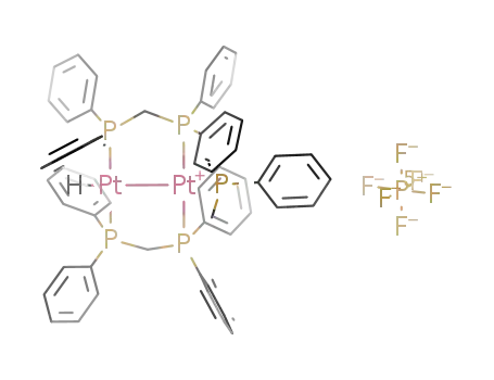 [Pt2H(Me2PhP)(μ-dppm)2]PF6