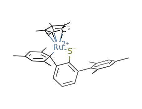 (η5-C5(CH3)5)ruthenium(II) 2,6-dimesitylphenyl thiolate