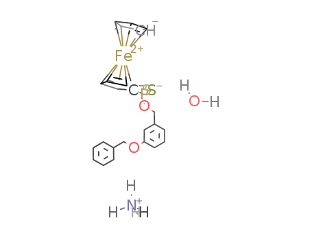 [NH<sub>4</sub>*H<sub>2</sub>O]2[3-(BzO)-BzO)(Fc)PS<sub>2</sub>]2