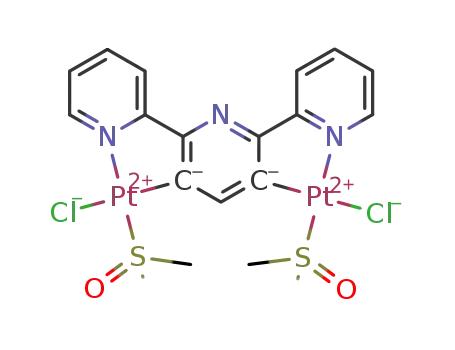 [Pt<sub>2</sub>(2,2':6',2''-terpyridine(-2H))(Cl)2(DMSO)2]