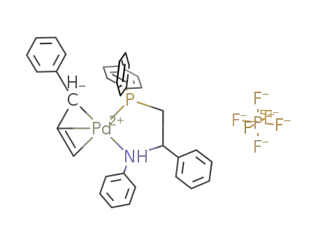 [(η3-1-phenylpropenyl)Pd((C6H5)2PCH2CH(C6H5)N(C6H5)]PF6