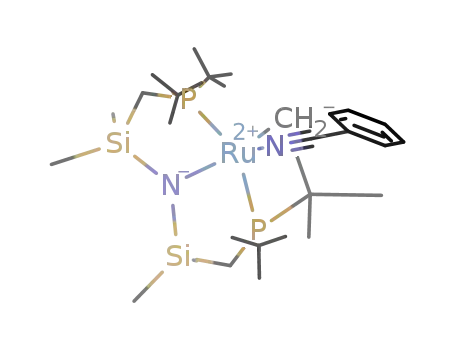 [(((CH<sub>3</sub>)3C)2PCH<sub>2</sub>Si(CH<sub>3</sub>)2NSi(CH<sub>3</sub>)2CH<sub>2</sub>P(C(CH<sub>3</sub>)3)(C(CH<sub>3</sub>)2CH<sub>2</sub>))Ru(NCC<sub>6</sub>H<sub>5</sub>)]