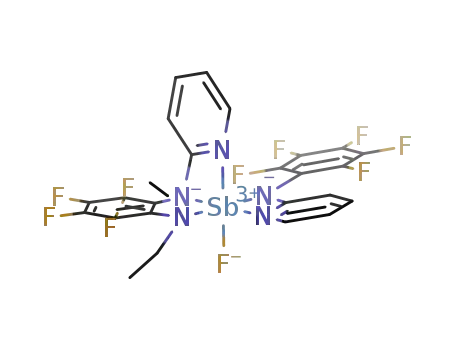 [N-(2-diethylamino-3,4,5,6-tetrafluorophenyl)-N-(2-pyridyl)amino][N-(pentafluorophenyl)-N-(2-pyridyl)amino]fluorostibane