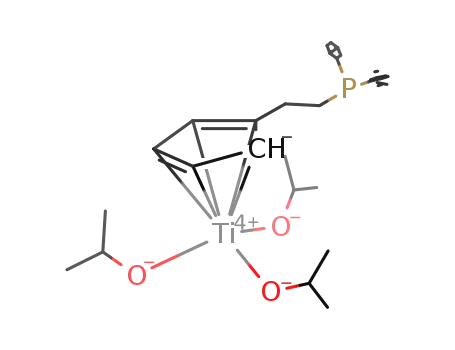 Molecular Structure of 847153-87-1 ([η5-C5H4(CH2)2PPh2]Ti(O(i)Pr)3)